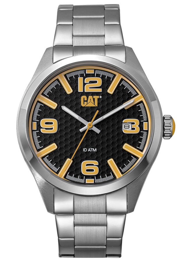 Cat H-dial Qa.141.11.137 Men's Silver Black Watch
